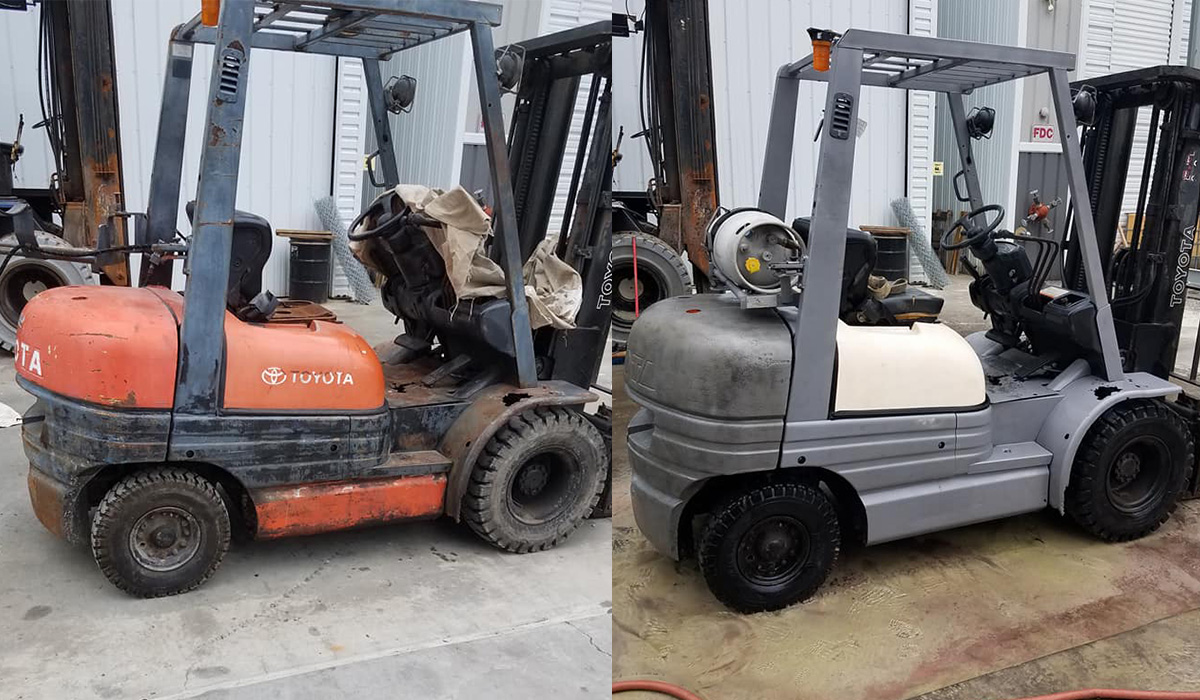 Be Blasted industrial dustless blasting project 3